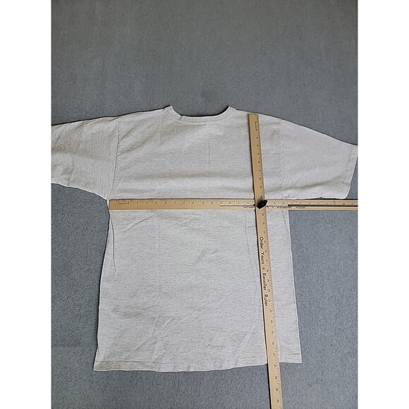 Vintage Hersey T Shirt Mens Medium White Single Stitch Spellout Logo 7 80s USA - Picture 9 of 12